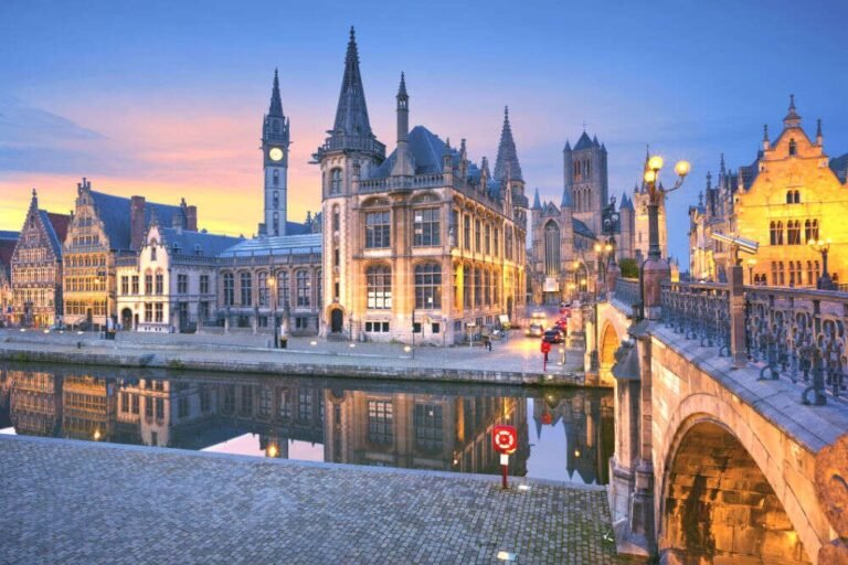 School trip bus Ghent
