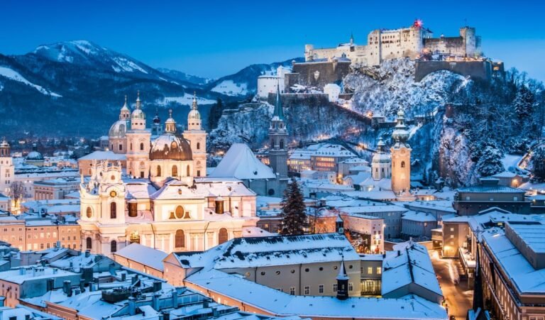 Winter group travel by coach Europe