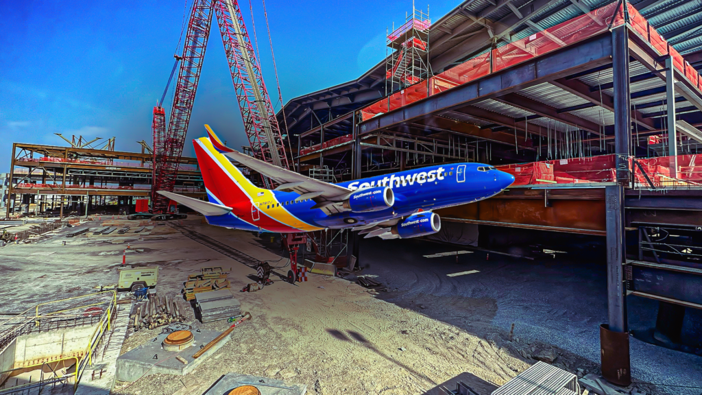 Airport Transfer for Large Groups with Split Arrivals