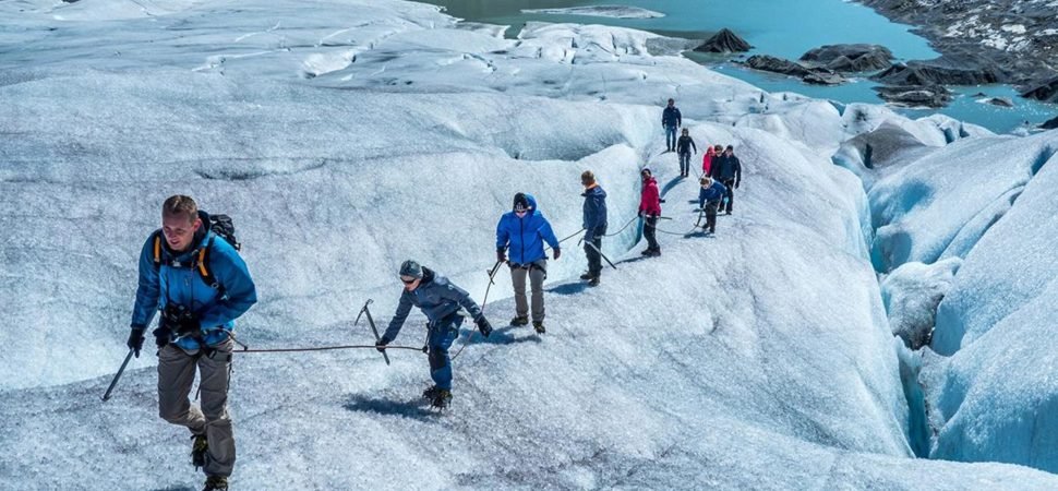 Snowshoe and Glacier Hike Group