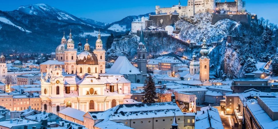 Winter group travel by coach Europe